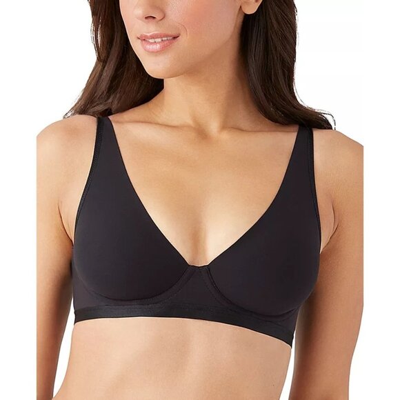 NWT Wacoal b.tempt'd Nearly Nothing Plunge Underwire Bra Sz 34DD Black 951263 - Picture 1 of 10